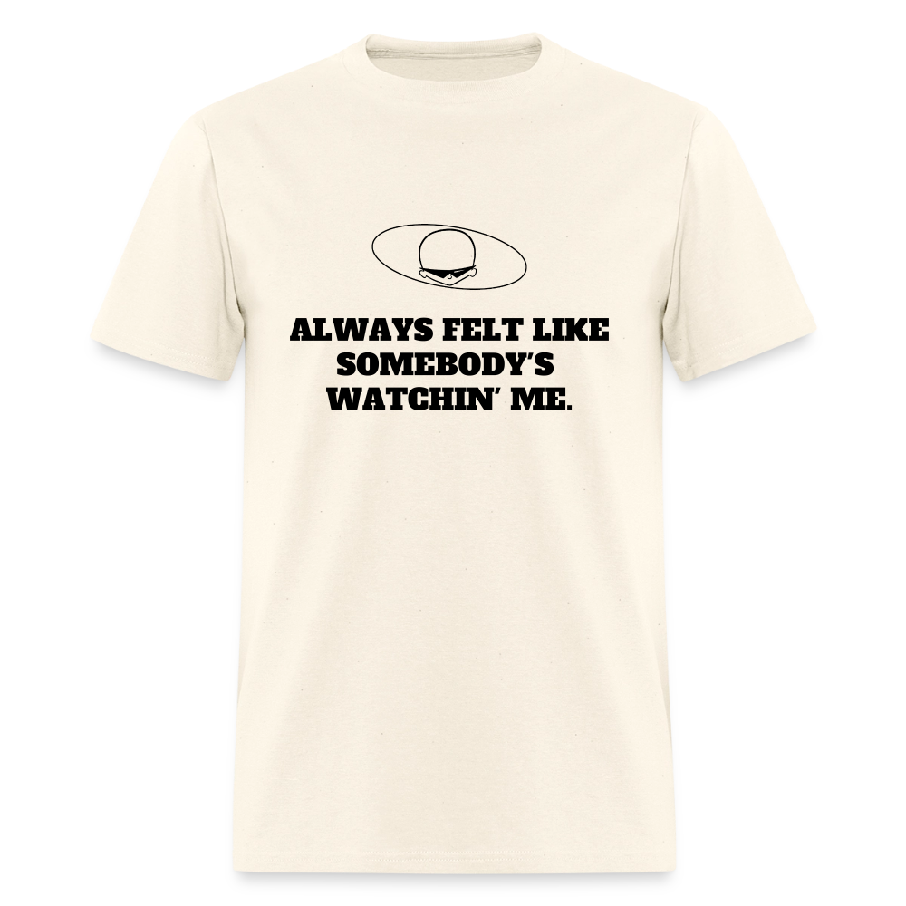 1980s "ALWAYS FELT LIKE SOMEBODY'S WATCHIN' ME." Pop Progeny T-Shirt (Dark on Light) - sweet cream heather