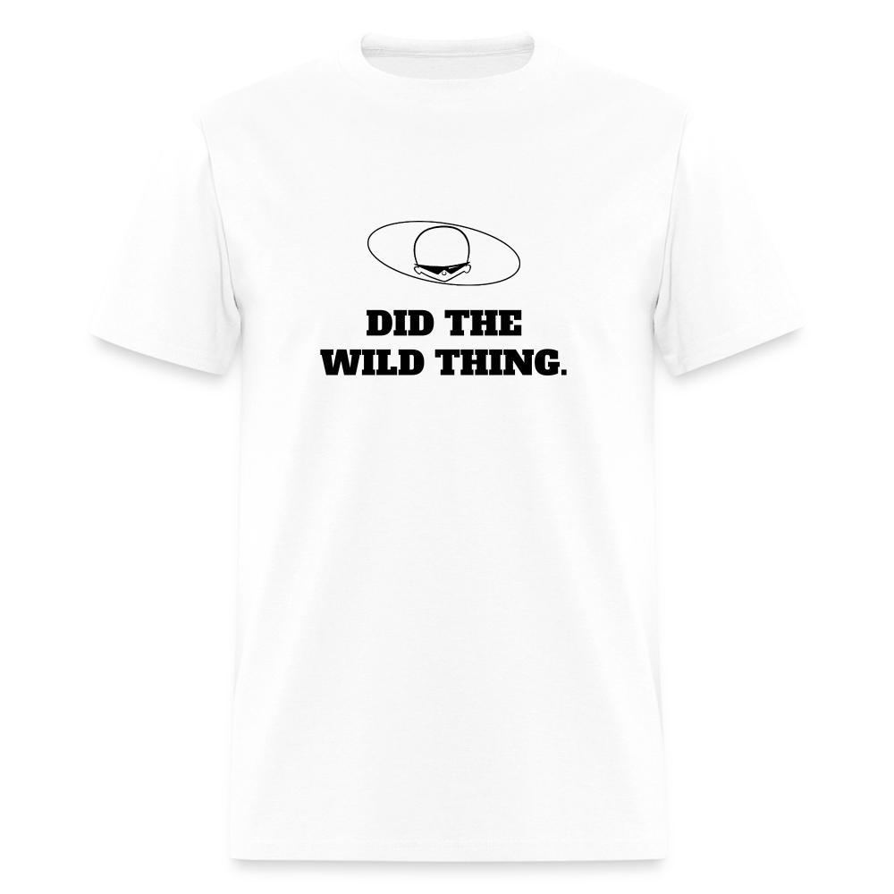 1980s "DID THE WILD THING." Pop Progeny T-Shirt (Dark on Light) - white