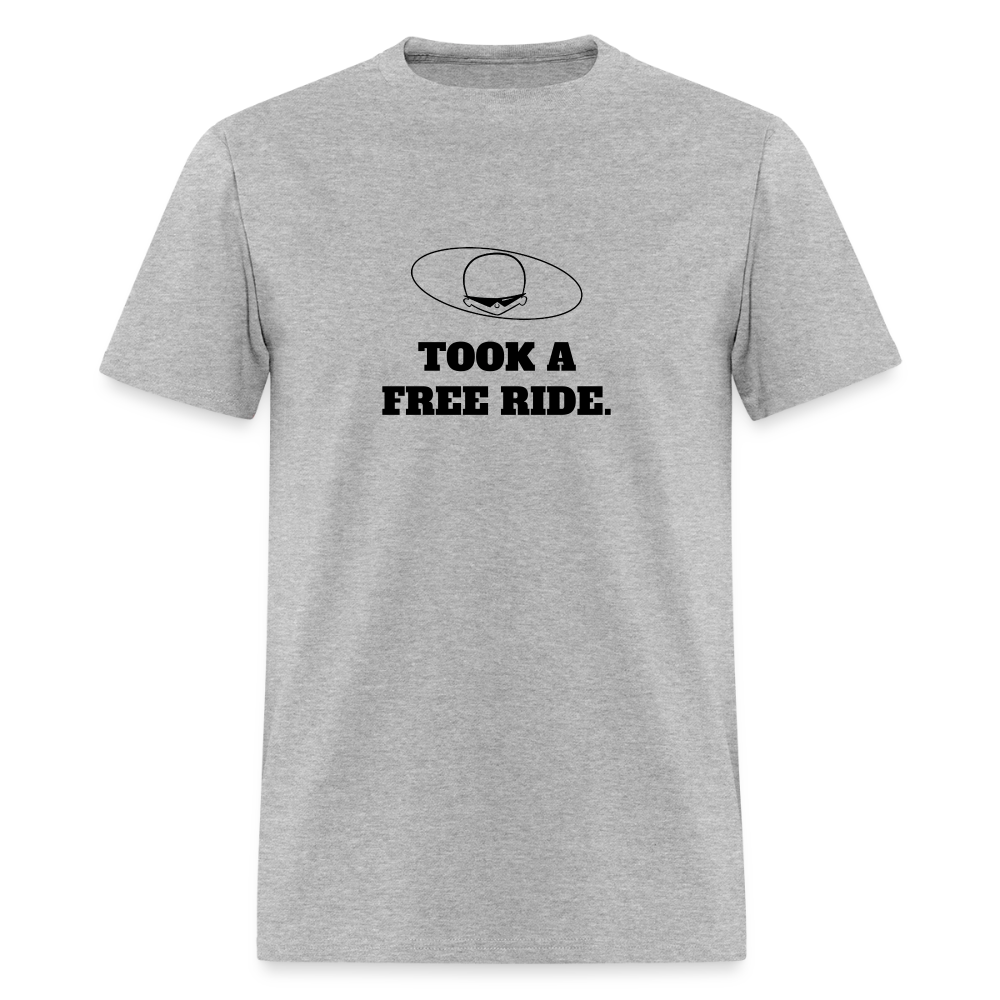 1970s "TOOK A FREE RIDE." Pop Progeny T-Shirt (Dark on Light) - heather gray