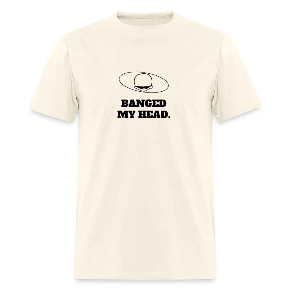 1980s "BANGED MY HEAD." Pop Progeny T-Shirt (Dark on Light) - sweet cream heather