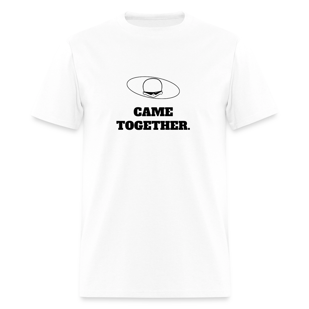 1960s "CAME TOGETHER." Pop Progeny Couples T-Shirt (Dark on Light) - white