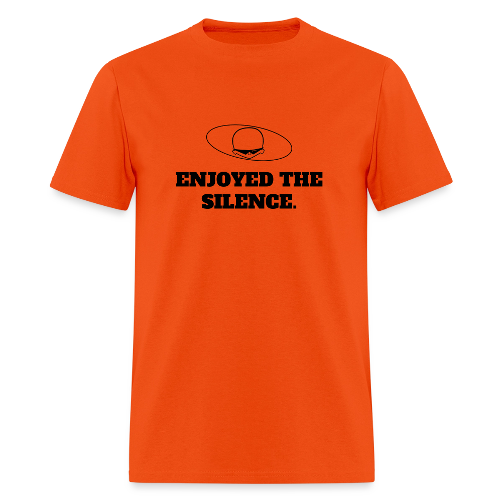 1990s "ENJOYED THE SILENCE." Pop Progeny T-Shirt (Dark on Light) - orange