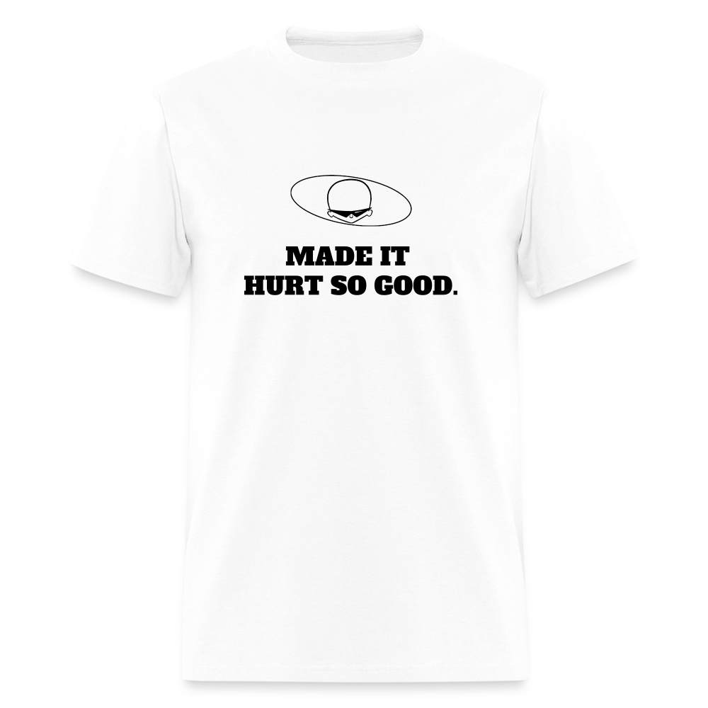 1980s "MADE IT HURT SO GOOD." Pop Progeny T-Shirt (Dark on Light) - white
