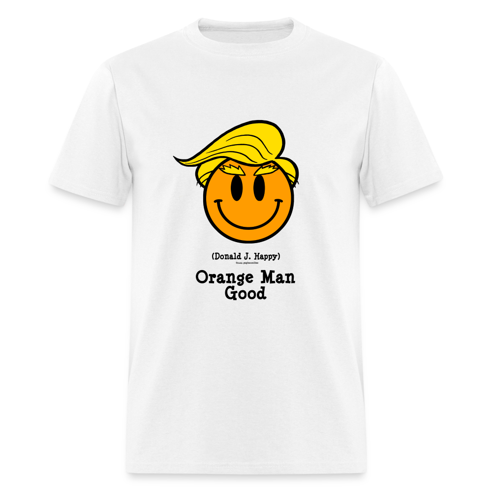 Donald J Happy "Orange Man Good" T-Shirt - white