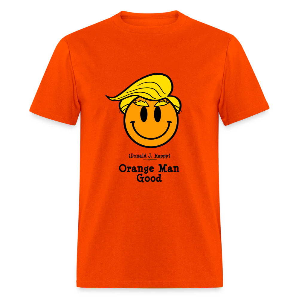 Donald J Happy "Orange Man Good" T-Shirt - orange
