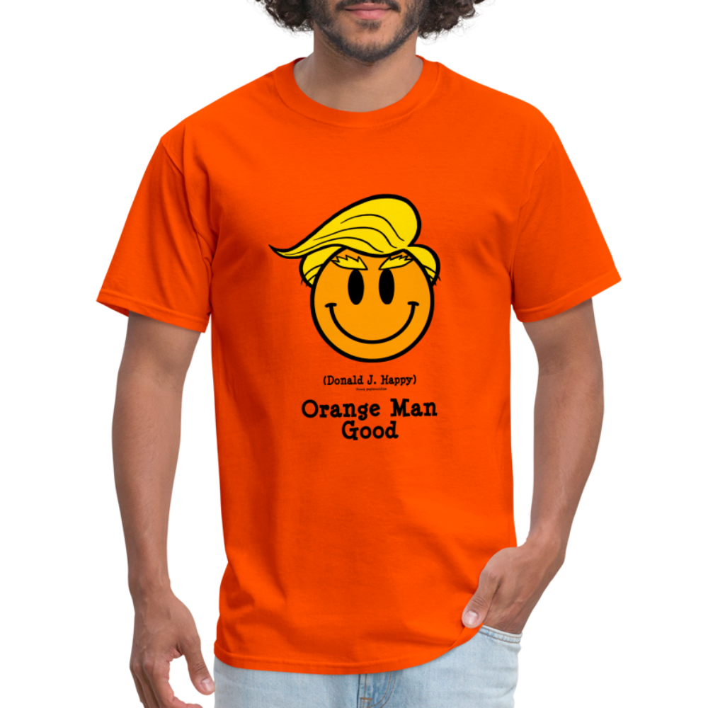 Donald J Happy "Orange Man Good" T-Shirt - orange