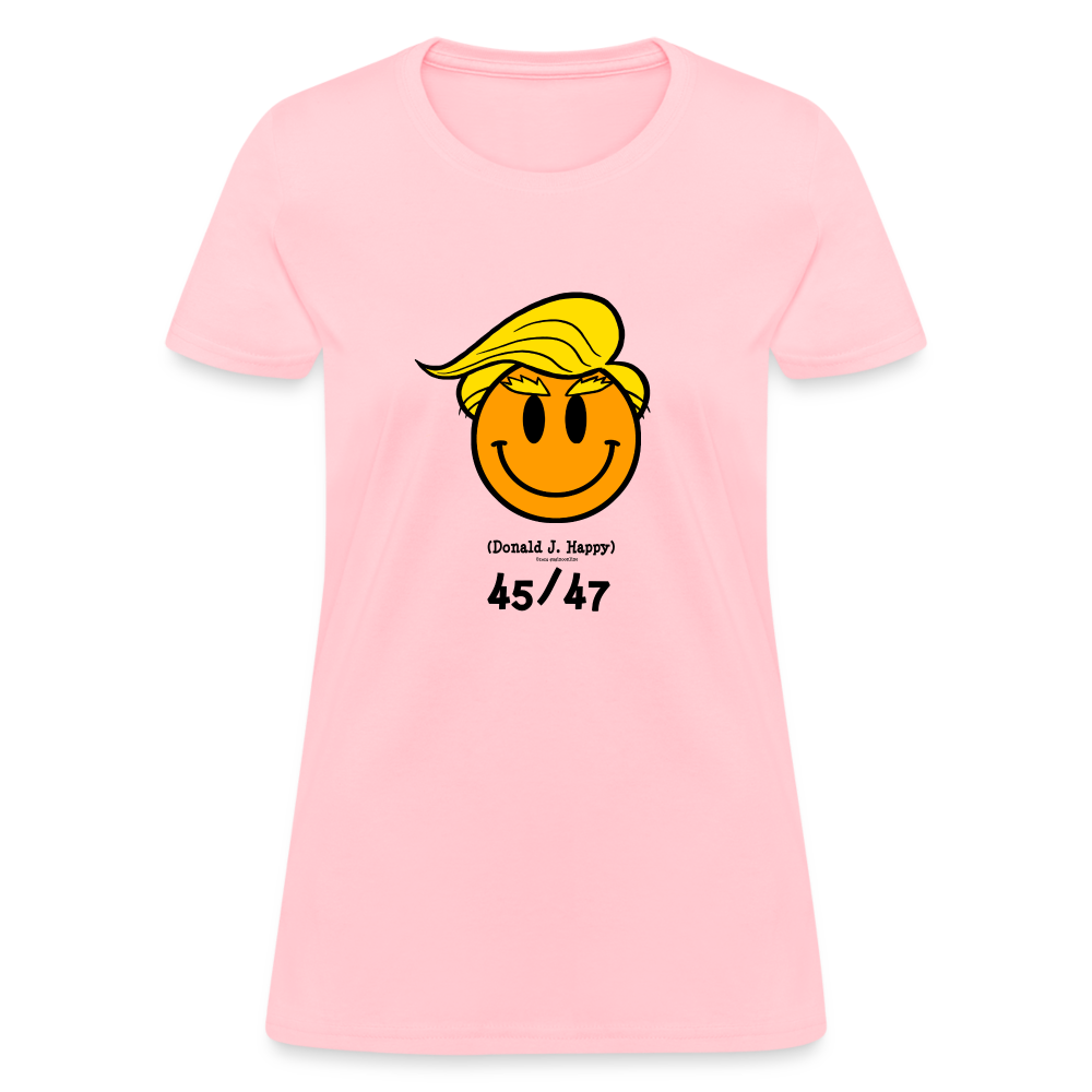 Donald J Happy "45/47" Women's T-Shirt - pink