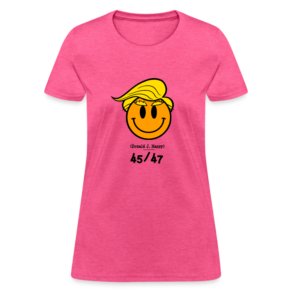 Donald J Happy "45/47" Women's T-Shirt - heather pink